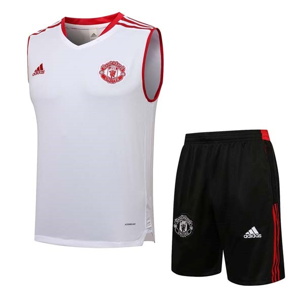 Trikot Manchester United Ärmellos Anzüge 2021-2022 Günstige Fußballtrikots